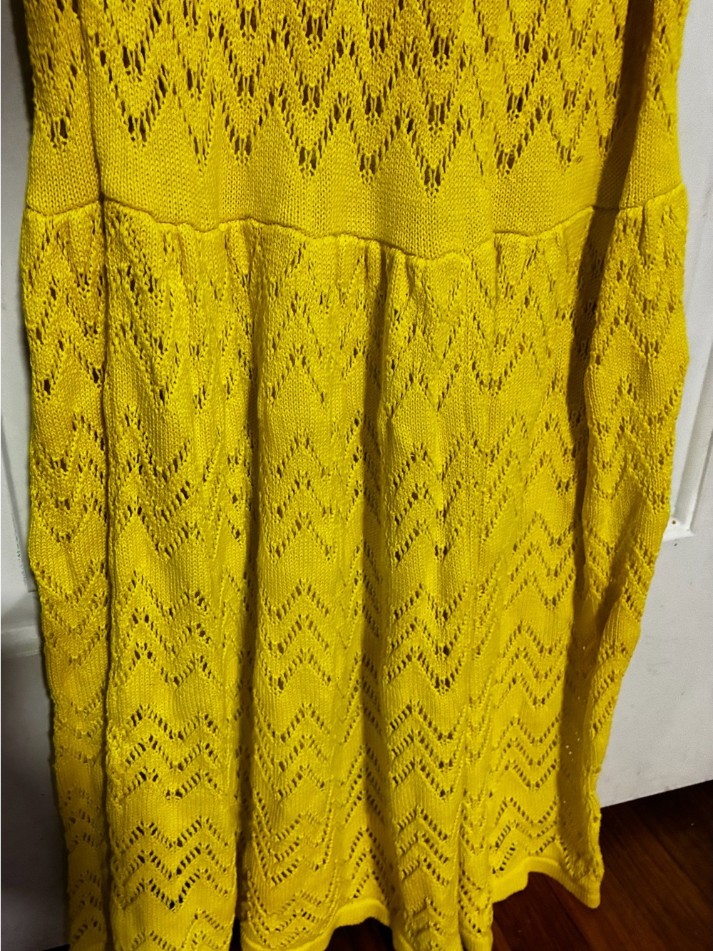 Fashion to Figure Yellow Crochet Midi Dress - Picture 8 of 11